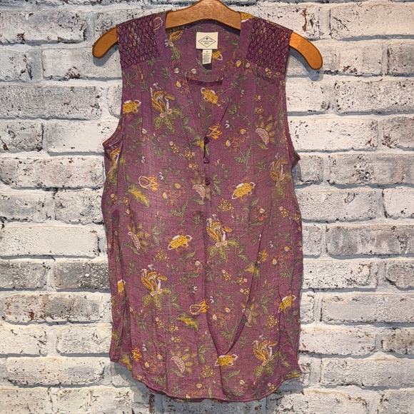 St. John's Bay Tops - St. John's Bay Floral Sleeveless Blouse